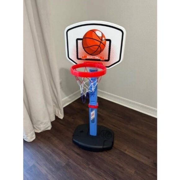 2 in 1 Kids Basketball Hoop and T Ball Set- Adjustable Height, Kids Baseball Tee - Picture 1 of 4